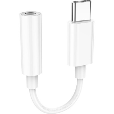 Перехідник USB-C M to 3.5mm F LS35 white HOCO (6931474790767) Вінниця - фото 1