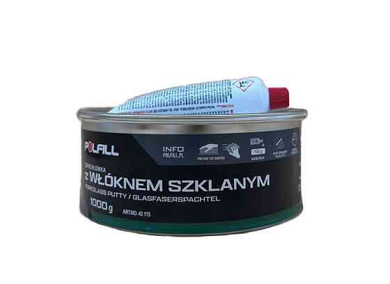 Шпаклівка із скловолокном + затв. 1кг зелена Polfill Киев
