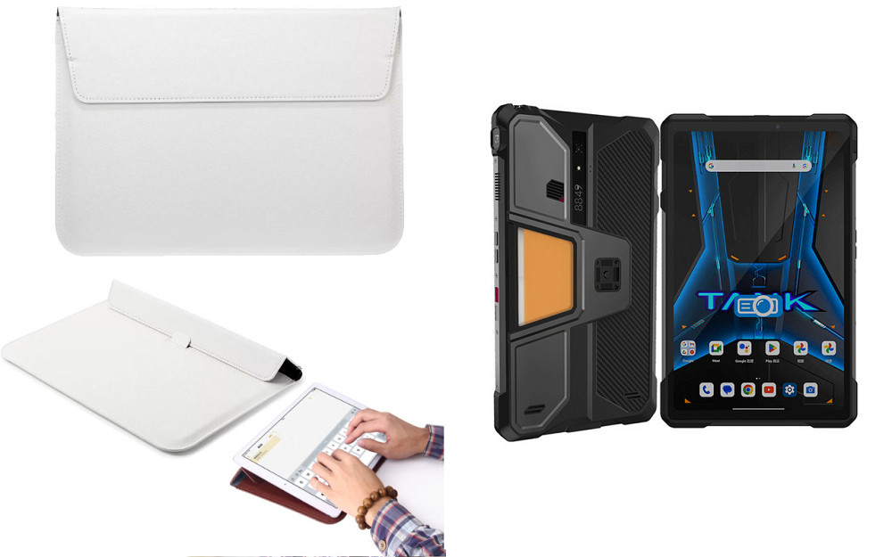 Чохол-конверт VitoCase для Unihertz Tank Pad, з функцією підставки для планшета Білий Київ - фото 1