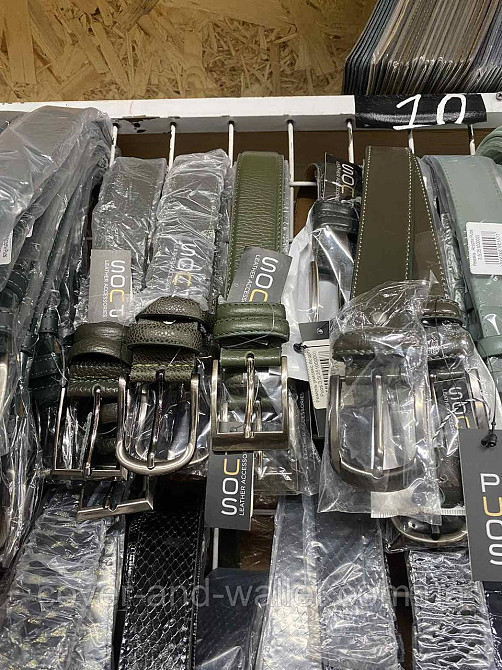 Стильний жіночий ремінь із натуральної шкіри зеленого кольору 35мм PS Leather Київ - фото 4