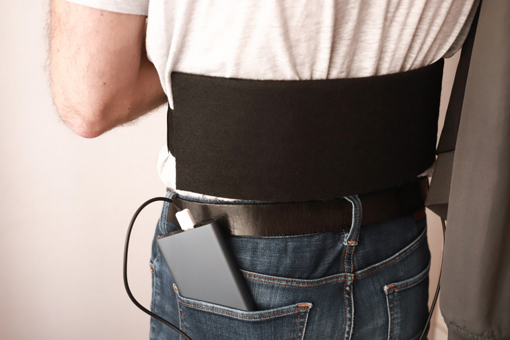 Грілка-пояс переносна від Power Bank ТРІО 05003 5В, 12х40 см, чорна Вінниця - фото 7