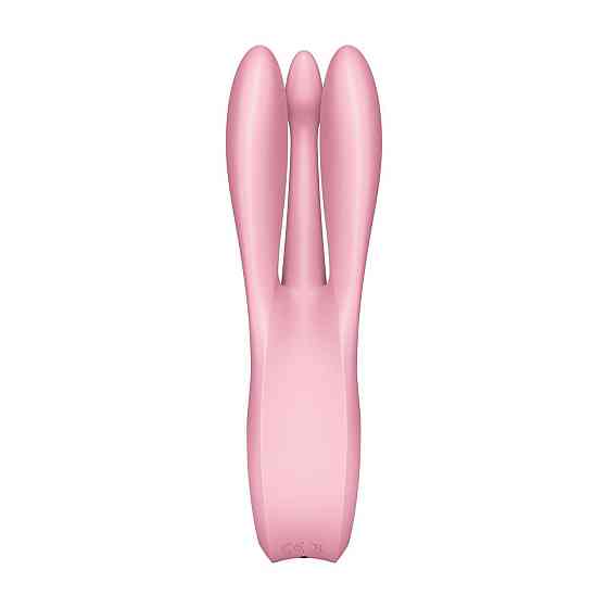 Клиторальный вибратор Satisfyer Threesome 1 Pink с тремя гибкими пальчиками Sex Aura Киев