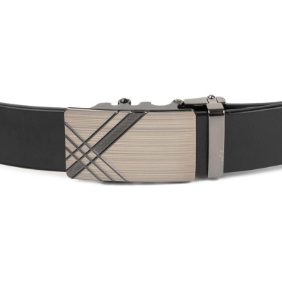 Ремень Vintage Мужской c металлической пряжкой Черный (20208) Винница - изображение 6