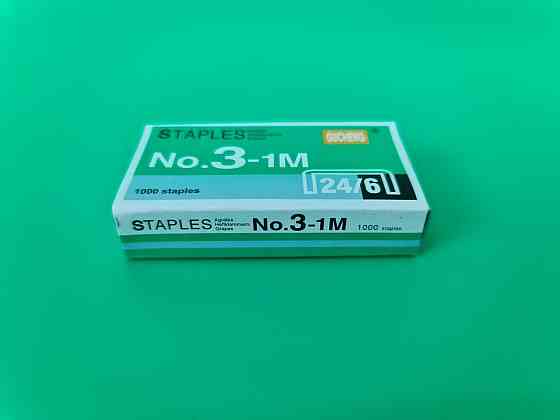 Скоби для канцелярського степлера No24 (10000шт) STAPLES GUCHENG (1 кор) Харків