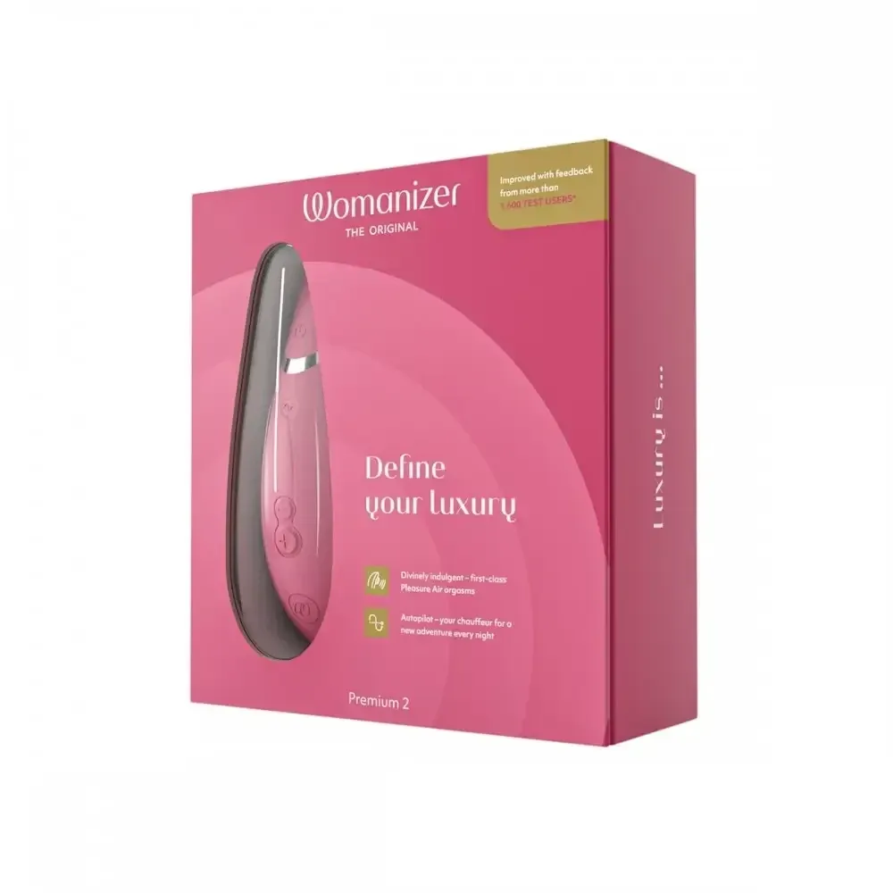 Вакуумный клиторальный стимулятор Womanizer Premium 2 Respberry Sex Aura Киев - изображение 9