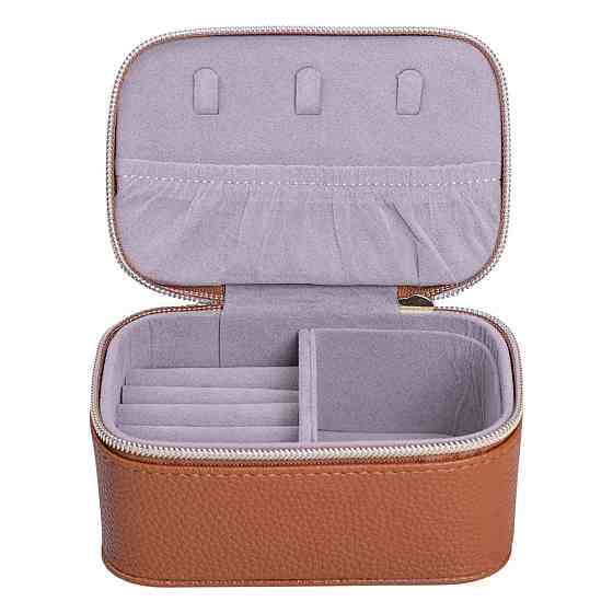 Yiwu Скринька для прикрас з еко шкіри на блискавці міні органайзер для ювелірних виробів HP-5-2 Коломыя