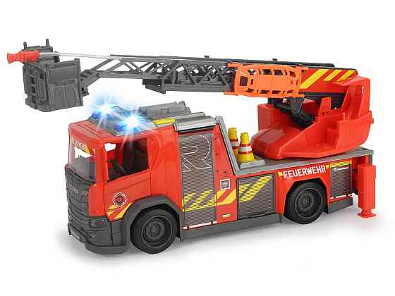 Пожежна машина Dickie Toys Сканія з телескопічною драбиною 35 см (3716017) Київ