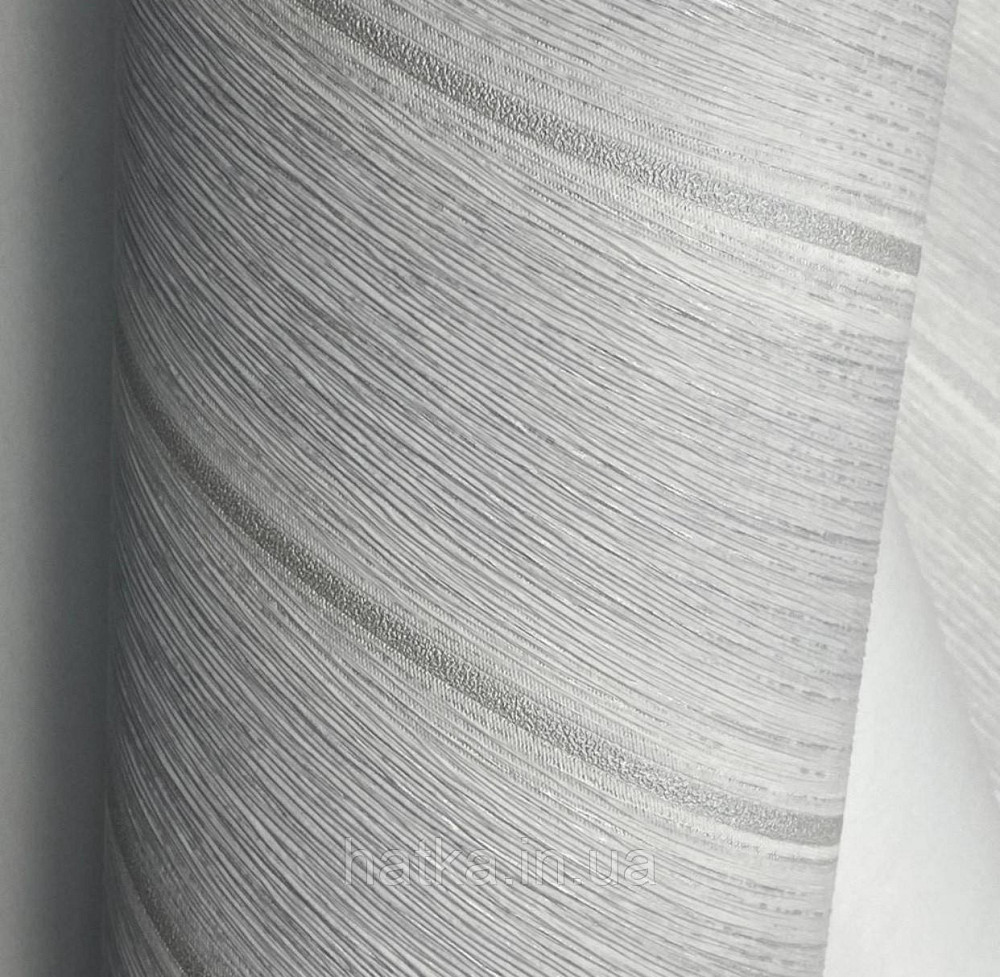 Шпалери вінілові на флізеліні AS creation Deluxe метрові абстракція хвилі смуги сірі 39995-5 Київ - фото 2