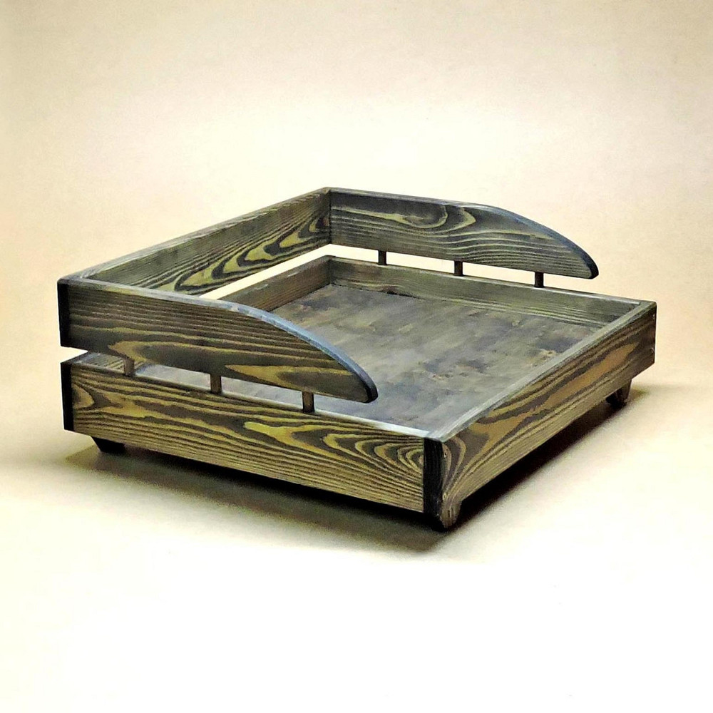 Лежак деревянный для собаки 