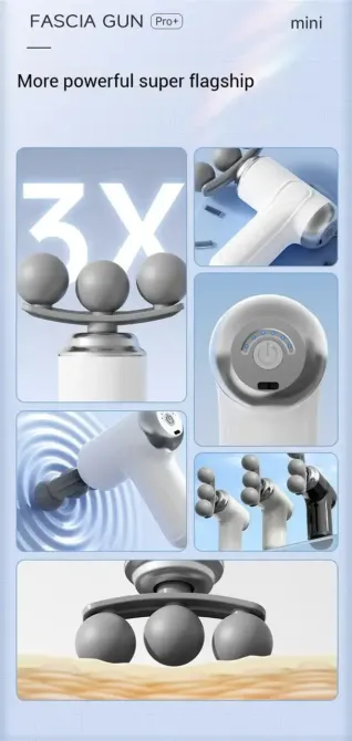 Массажер Fascial Gun, Портативный массажный пистолет LM-130 Коломия - фото 5