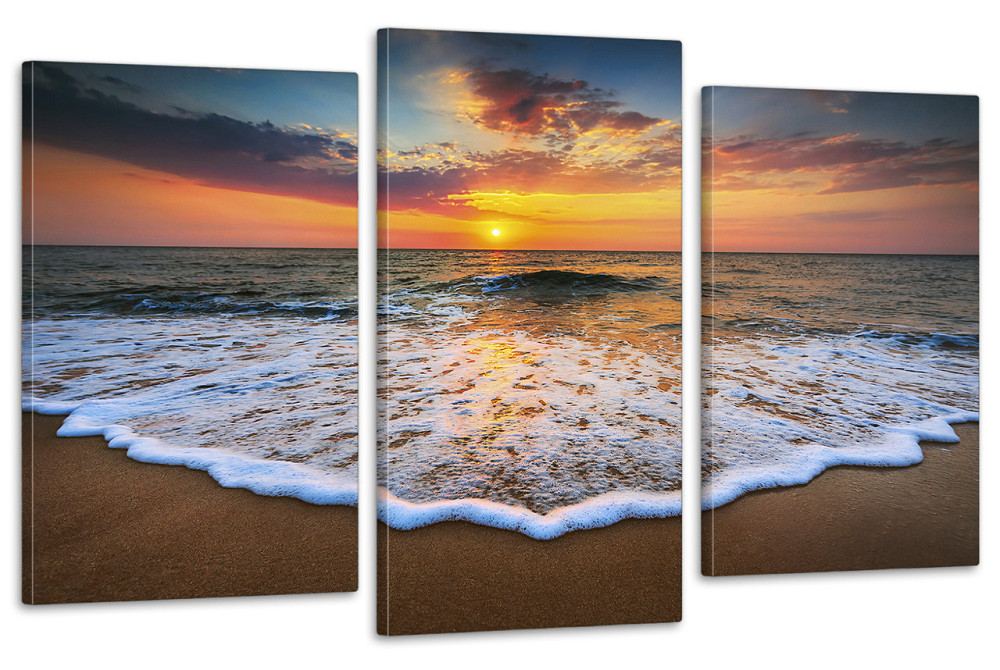 Модульная картина в гостиную / спальню  Пляж захід сонця Art-676_3 100x150 см Киев - изображение 1