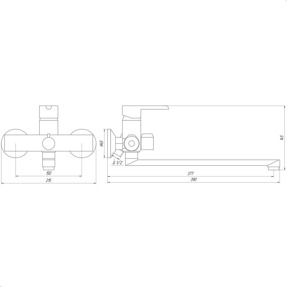 Змішувач для ванни DOMINO PRESTIGE DPS-208 Тернопіль - фото 7