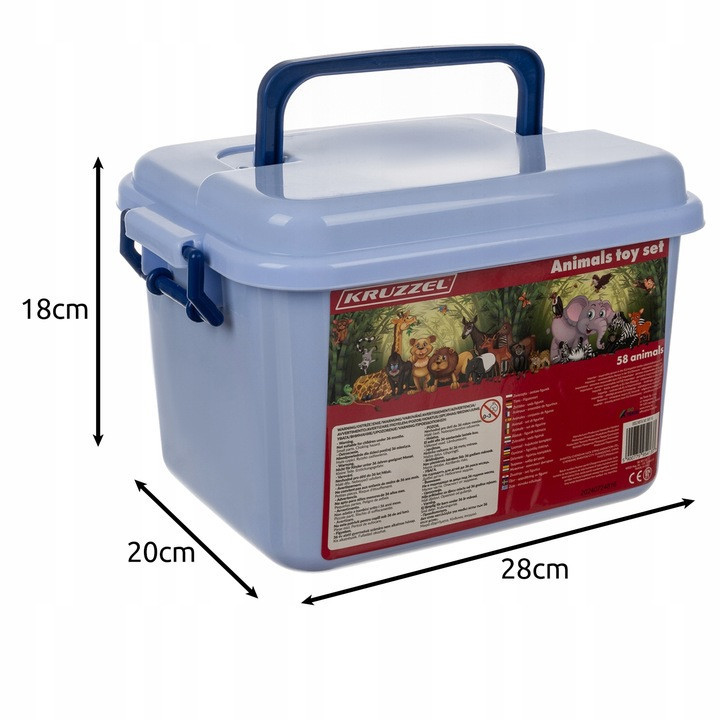 Великий ігровий набір фігурок тварин 48 шт в ящику Kruzzel (24816) Нововолинськ - фото 7