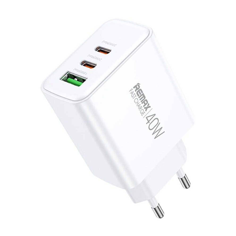Зарядний пристрій Remax Kiddy 3 порти, USB + Type-C*2 40W (RP-U123) Київ - фото 1
