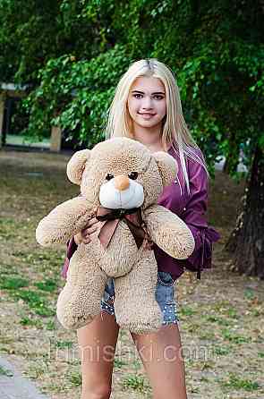 Плюшевий ведмедик М'яка іграшка Рафаель 80 см мокко Тернопіль