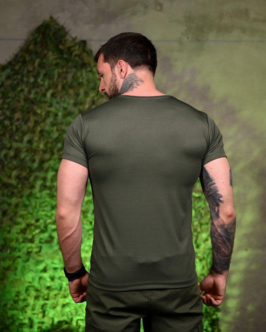 Тактическая потоотводящая футболка Girl oliva ПП7701 Одесса - изображение 7