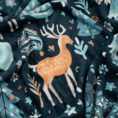 Плед Ardesto Christmas Flannel 160х200см, 100% поліестер, олені, зелений (ART0127PB) Вінниця - фото 5