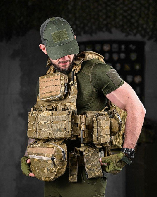 Плитоноска + РПС ATACK TIMUCHIN піксель ДЛ7139 Одеса - фото 1