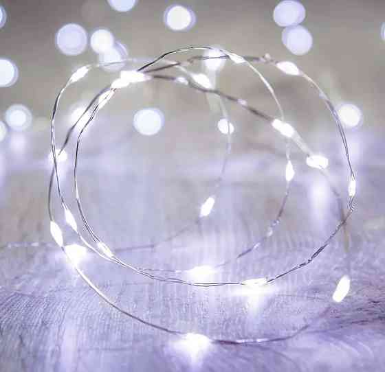 Гірлянда Роса 2 м 20 led з usb холодний білий Смела