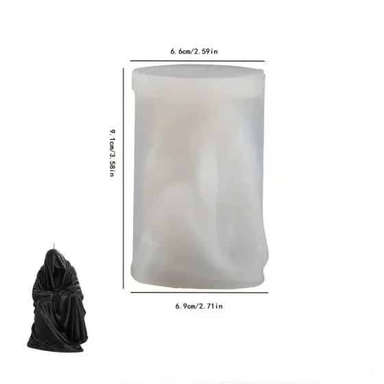 Молд для свечи «Мантия волшебника» – силиконовая форма для магического декора Киев