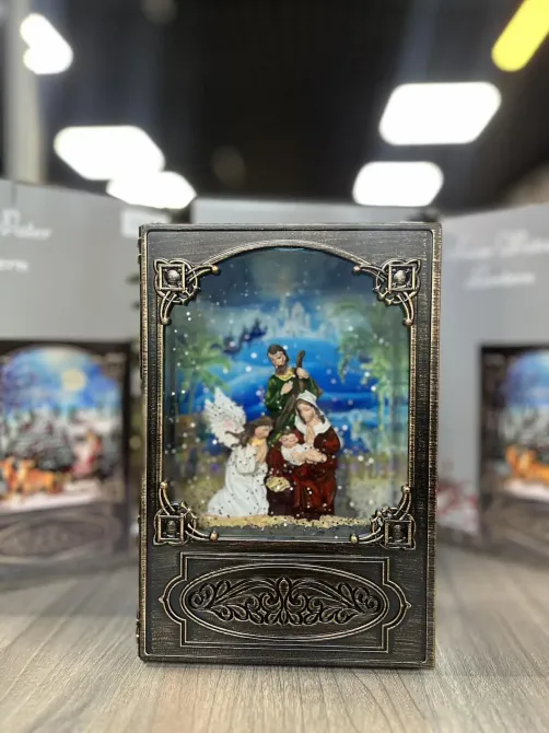 Kipo Рождественская ночь Новогодний музыкальный ночник-светильник XMAS WDL 24023B Київ - фото 1