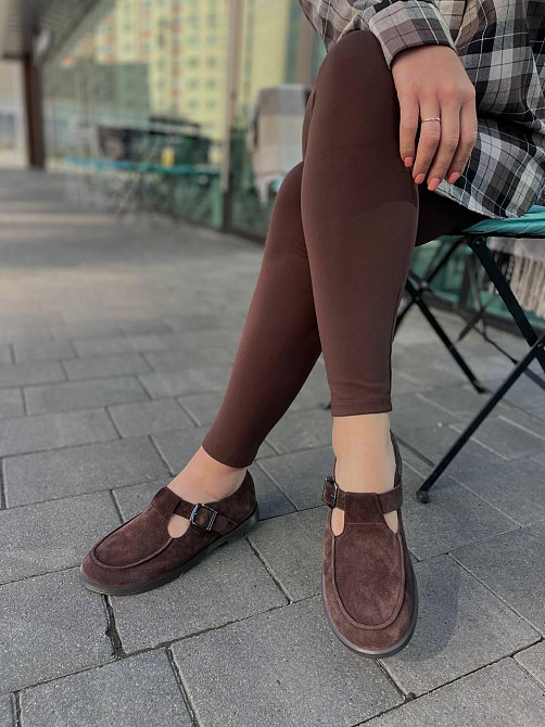 Vanessa Лофери жіночі VANESSA T-304-02 шоколадні (весна-осінь, замша натуральна) (5830) Коломыя - изображение 5