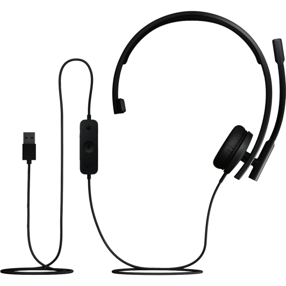 Гарнітура Logitech H570e Corded Mono BLACK-USB-A (981-001426) (7095236) Київ