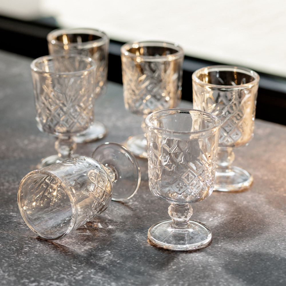 Набор стеклянных рюмок на ножке 6 шт для водки Киев - изображение 6