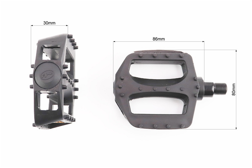 Педалі CHILD 1/2" (97x80x23mm) пластикові, чорні NW-310S Київ - фото 2