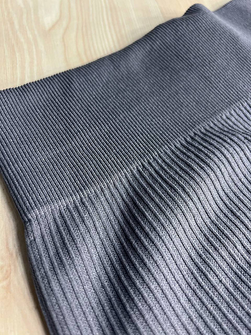 Шорти жіночі Kenalin 0412 велосипедки лосини в рубчик пуш-ап широкий пояс середня довжина one size, сірий, one size Київ - фото 7