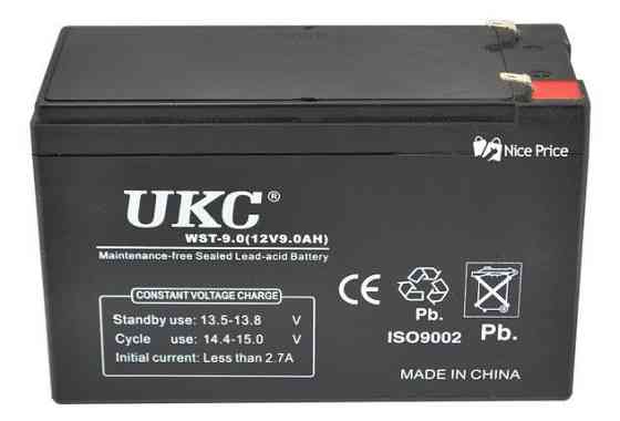 Акумулятор BATTERY 12 V 9 A UKC/ 2386 (10 шт./ясть) Київ