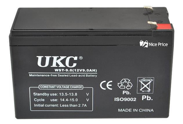 Акумулятор BATTERY 12 V 9 A UKC/ 2386 (10 шт./ясть) Київ - фото 1