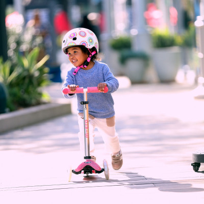 Самокат Micro Mini Deluxe Fairy Glitter LED Рожевий (MMD208) Вінниця - фото 3