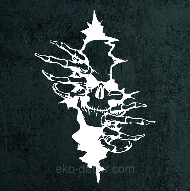 Декоративне настінне Панно «Скелет», Декор на стіну 90*62 см, Білий Київ - фото 10