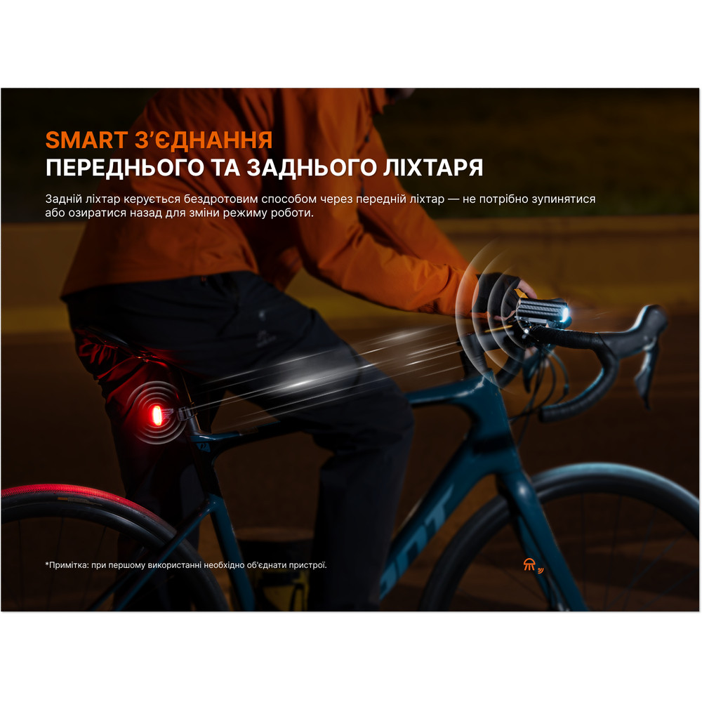 Комплект велофар (передня+задня) Fenix BC28R Киев - изображение 9