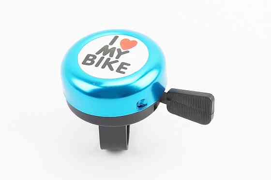 Дзвінок механічний "I love my Bike", синій Київ