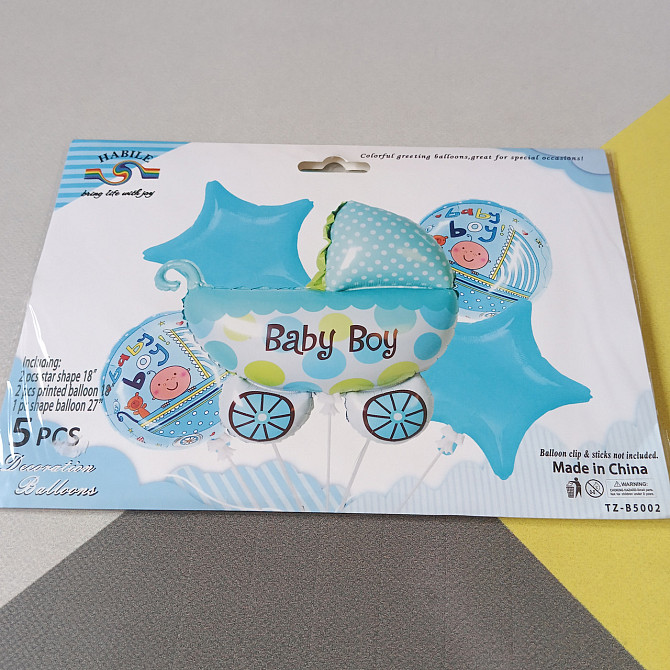 Набір повітряних кульок baby boy (5 предметів) Київ - фото 1