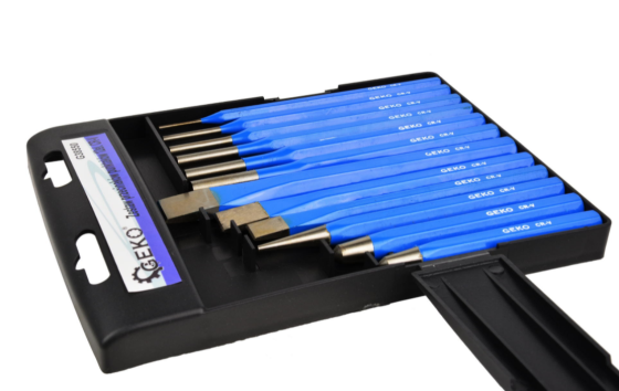 Набір зубил/пробийнтків 12 одиниць CR-V GEKO G38550 Чернігів