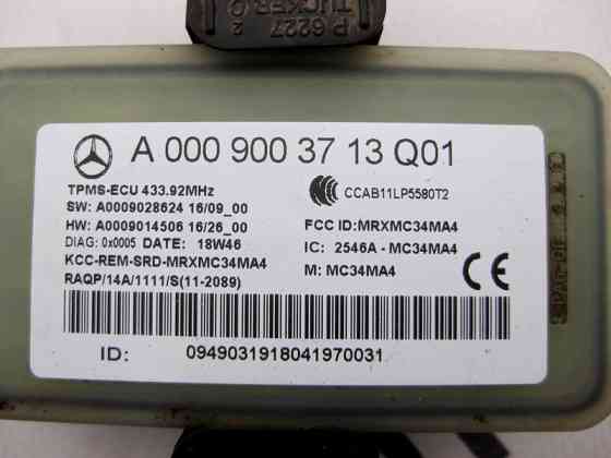 Mercedes-Benz  A0009003713 Блок керування датчиків тиску шин RDK C-Class W205 CLC C257 S-Class W222 C217 GLC X253 Одеса
