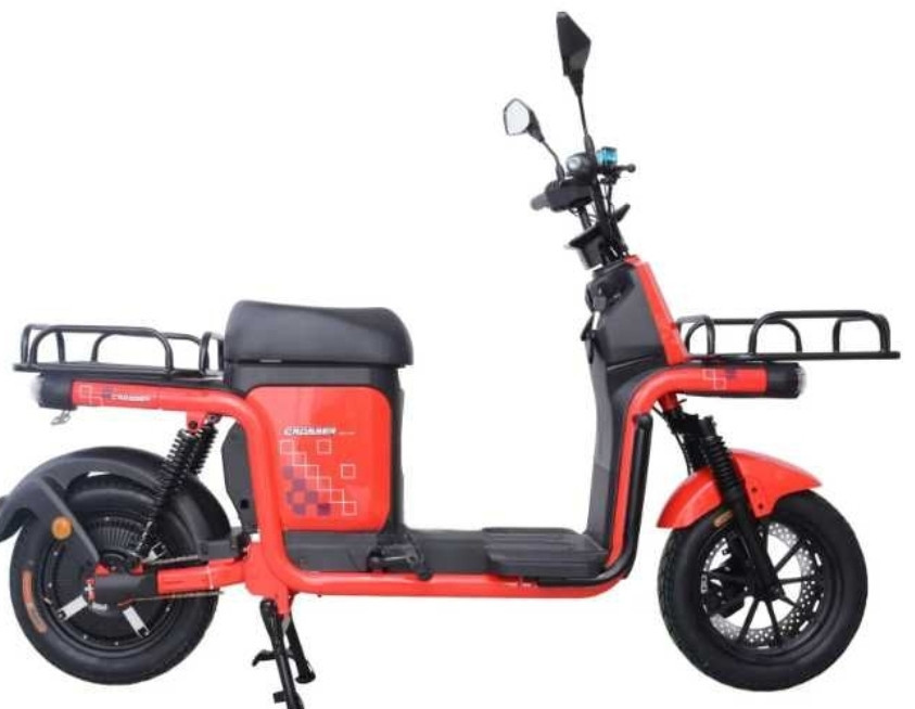 Электроскутер Crosser SUPER MAX 1200W 60V/30Ah LifePo4 Литой-Красный. Харьков - изображение 2