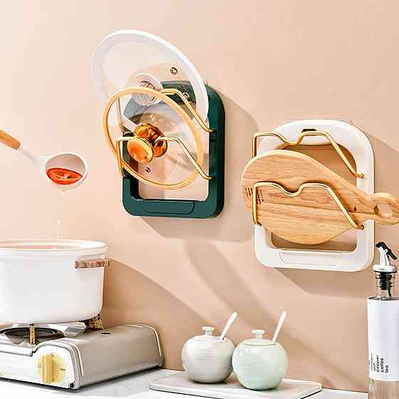Підставка під кришки каструль на стіну Kitchen pot cover rack 8649 Дніпро