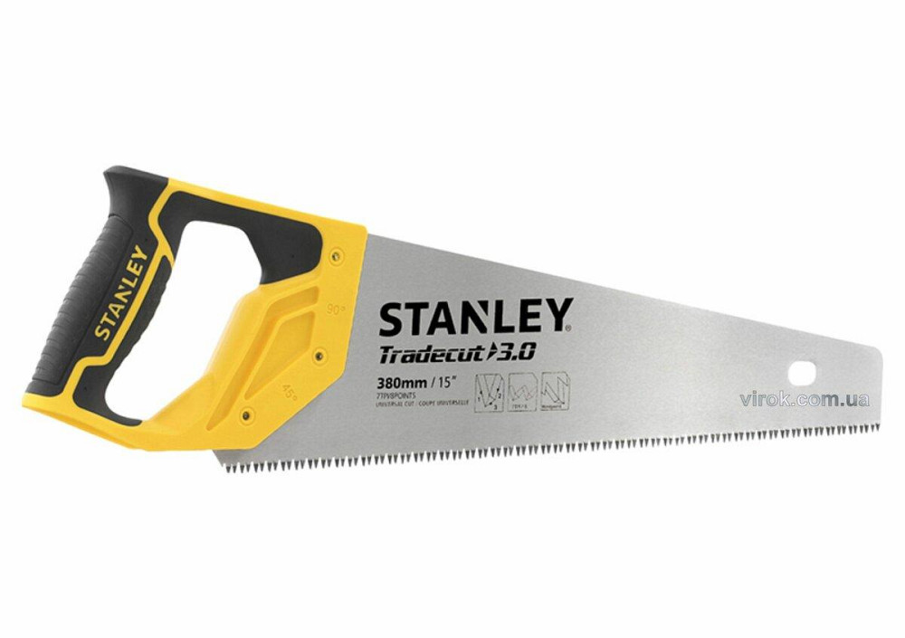 Ножівка по дереву STANLEY "Tradecut" : L= 380 мм, 7 зубів/1" Одеса - фото 1