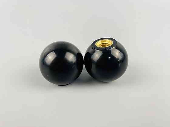 Наконечник важеля універсальний М8, D30 (шар чорний), латунна втулка різь внутрішня М8 Мукачево