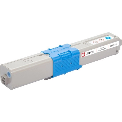 Тонер-картридж BASF OKI C301/C321/MC332/MC342/ 44973543 Cyan (KT-44973543) Вінниця - фото 2