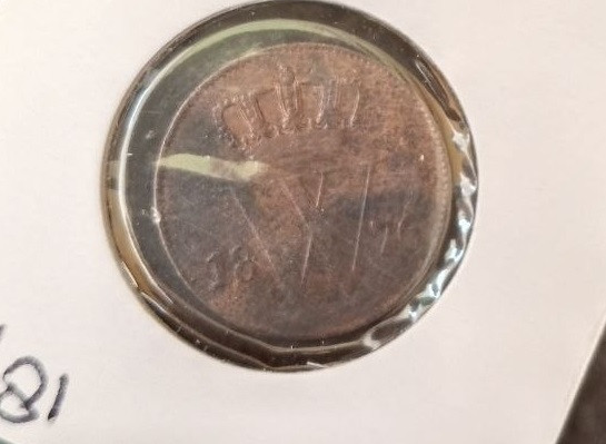 Голландия / Нидерланды 1 цент 1876 монета Полтава - изображение 1