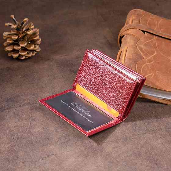 Візитниця-книжка ST Leather 19218 Бордова Київ