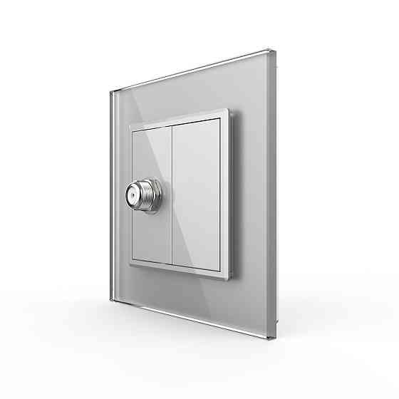 LIVOLO Розетка супутникова SAT Livolo сірий скло (VL-C7FCSL-1IP) Коломия