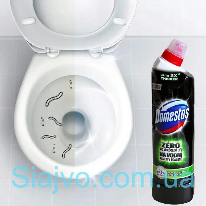 Засіб для чищення унітазу Domestos Zero Lime 750 мл Львів - фото 1
