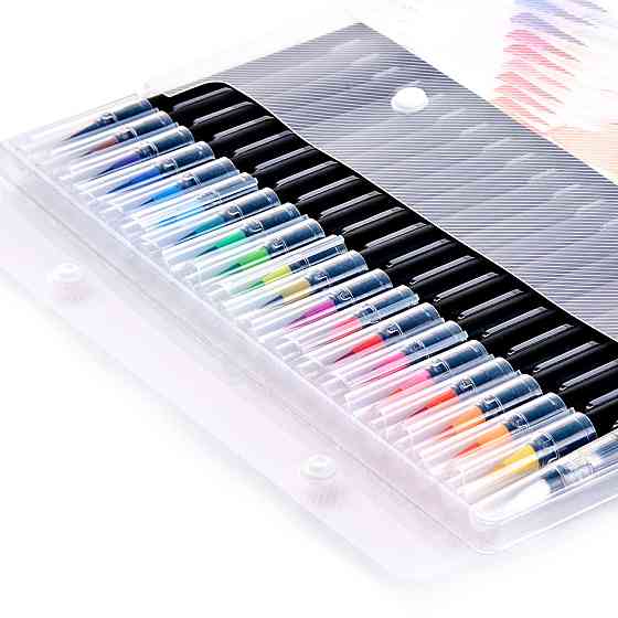 Набір акварельних маркерів для малювання Bianyo 20 кольорів, Акварельні фломастери (маркер-пензлик) Кам'янець-Подільський