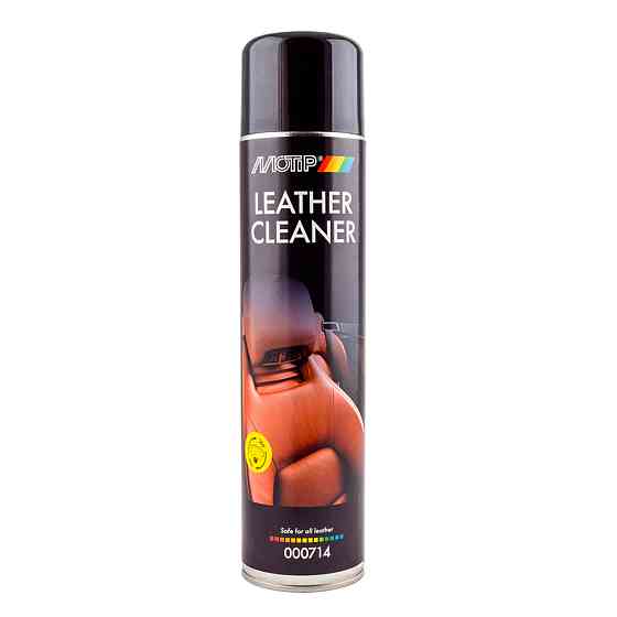 MOTIP Black Line Leather Cleaner 600 мл — Пінний очищувач шкіряного салону авто, очищення та захист натуральної та штучної шкіри | Ковель